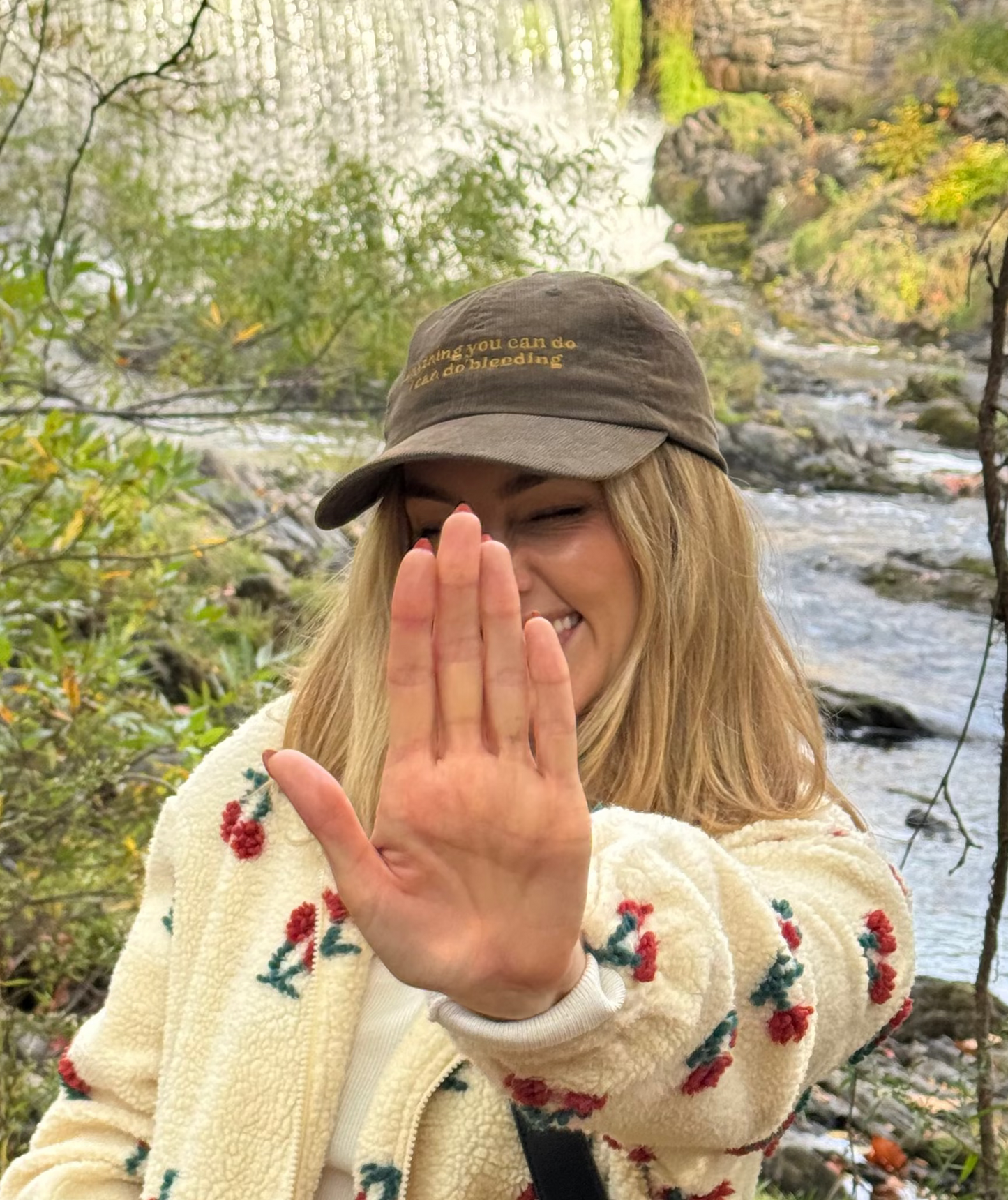 “Anything You Can Do I Can Do Bleeding” Corduroy Hat