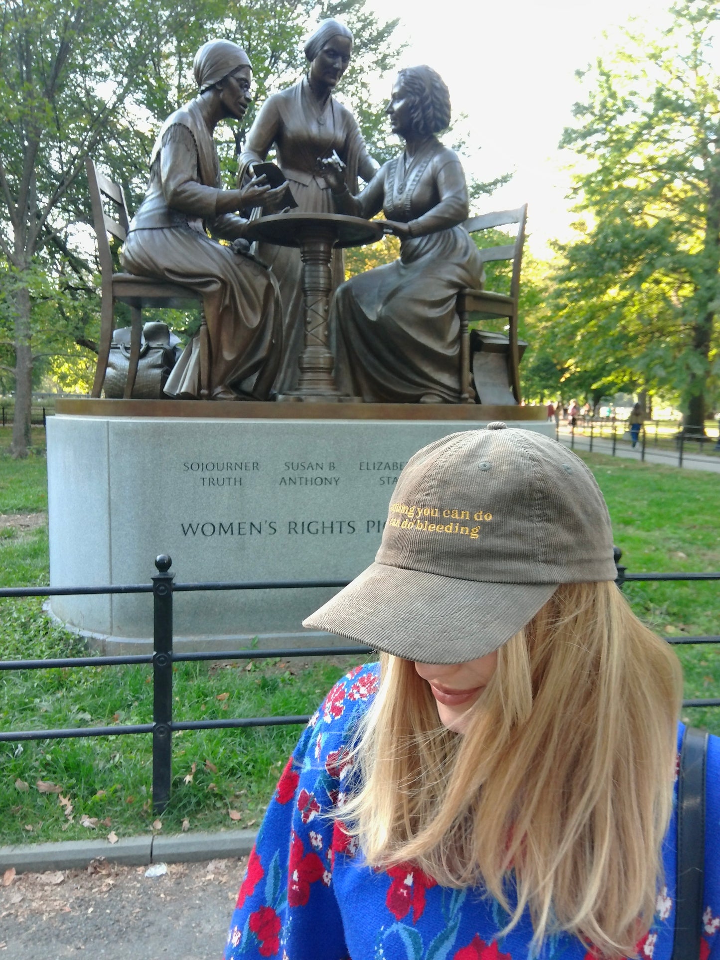 “Anything You Can Do I Can Do Bleeding” Corduroy Hat