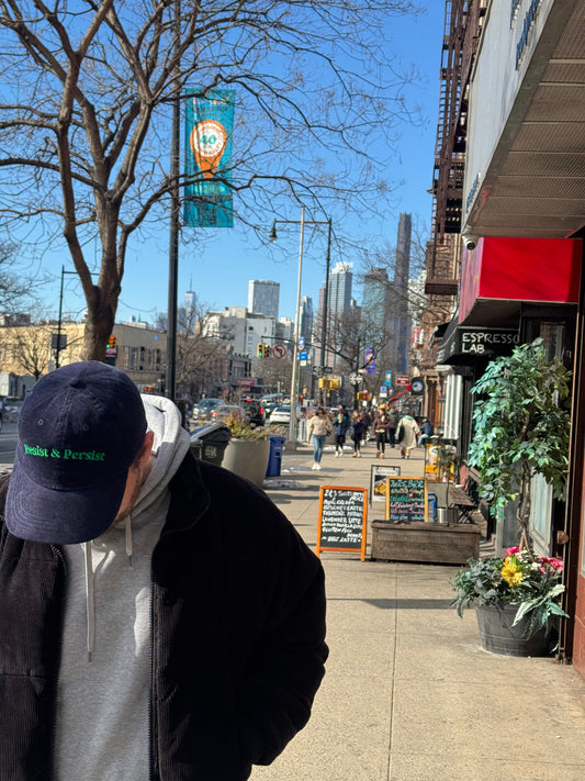 Embroidered "Resist & Persist" Corduroy Cap