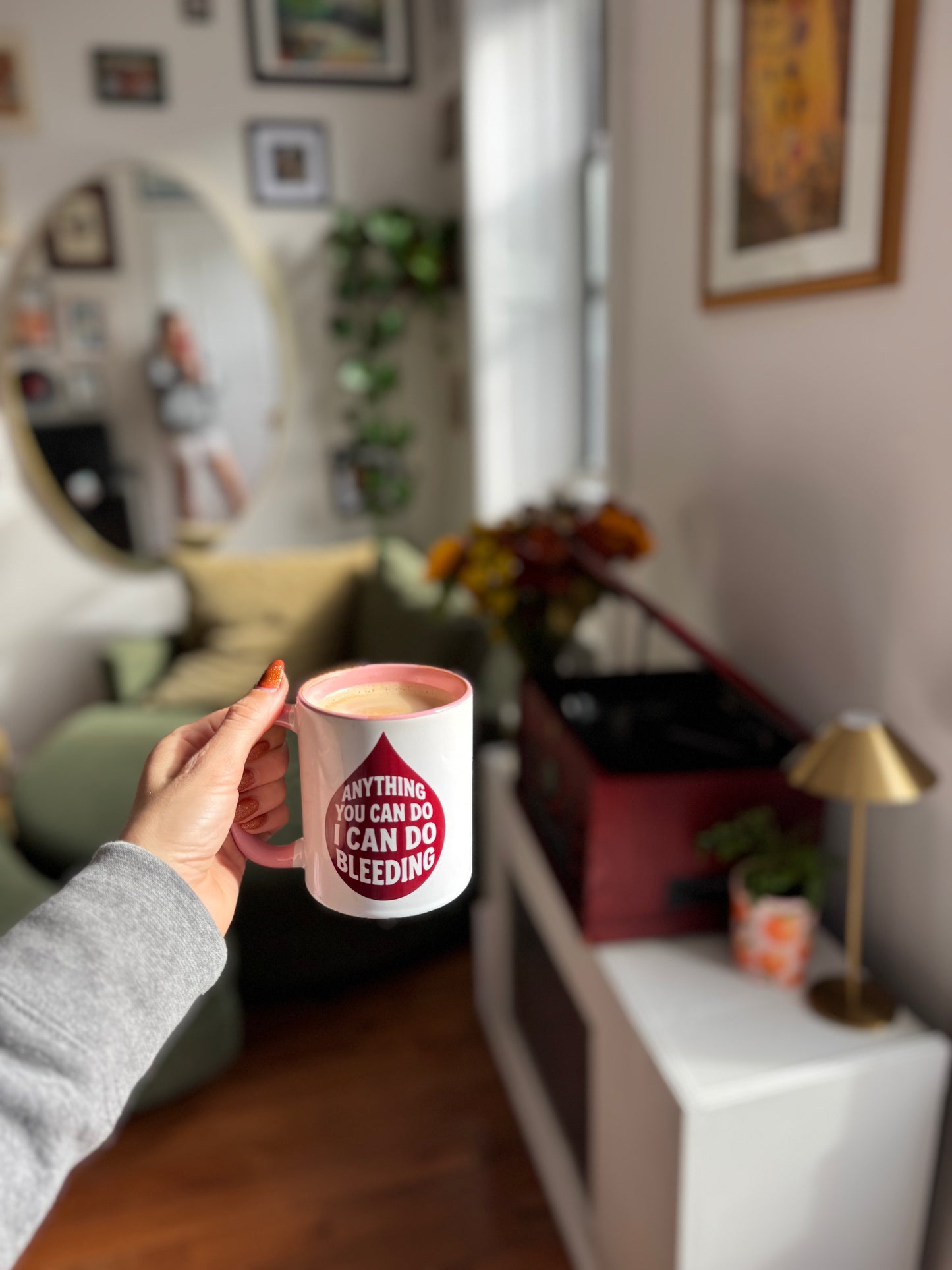 "Anything You Can Do I Can Do Bleeding" Mug