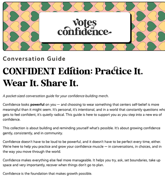 "CONFIDENT" Conversation Guide