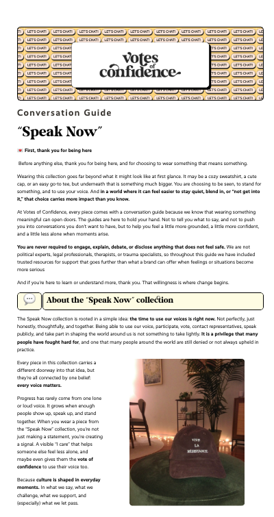 The "Speak Now" Collection Conversation Guide